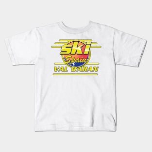 val d'aran spain to ski logo Kids T-Shirt